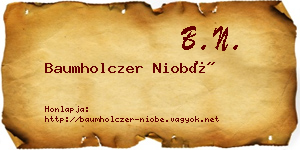 Baumholczer Niobé névjegykártya